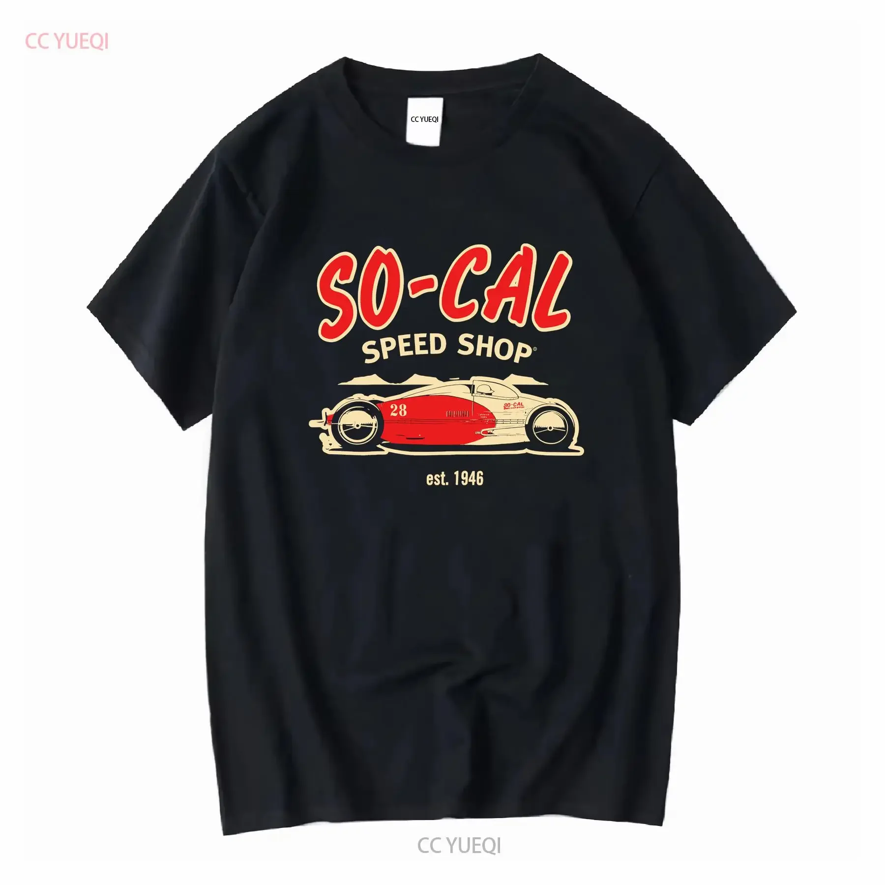 So Cal Speed Shop Belly Tank Profile 1040 Mens Black T SHIRT 100 COTTON vintage Washed Unisex graphic Casual Versatile Soft