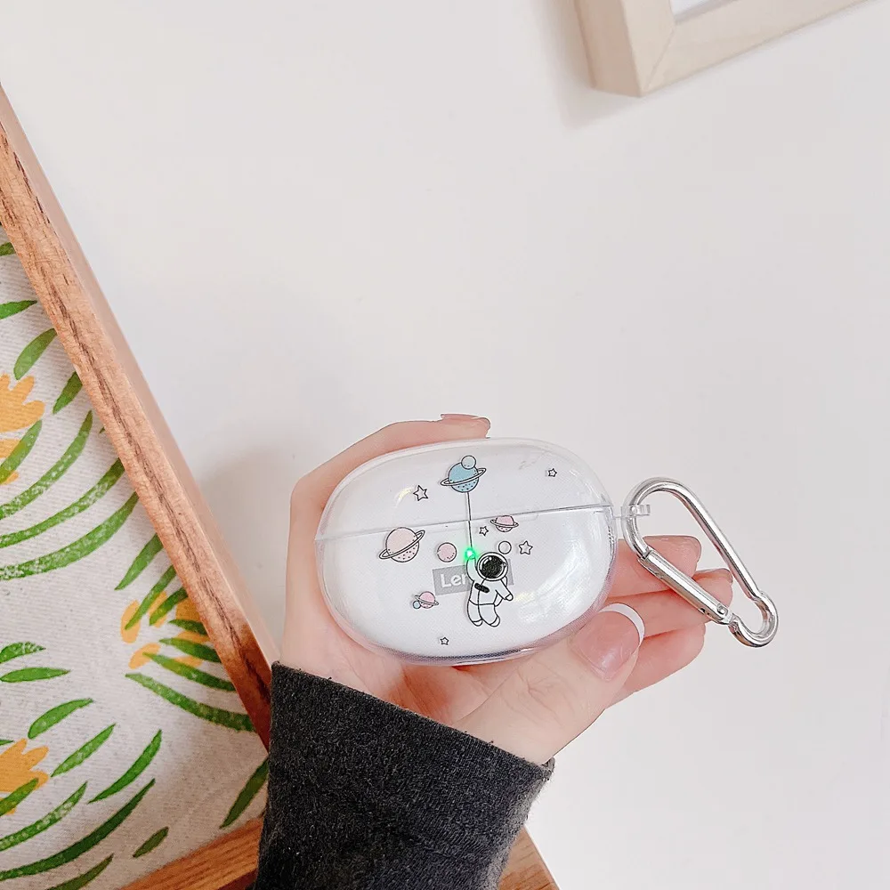 Милый чехол для наушников Lenovo LP5, чехол для беспроводных Bluetooth-наушников, мягкий прозрачный защитный чехол для Lenovo LP5, зарядное устройство