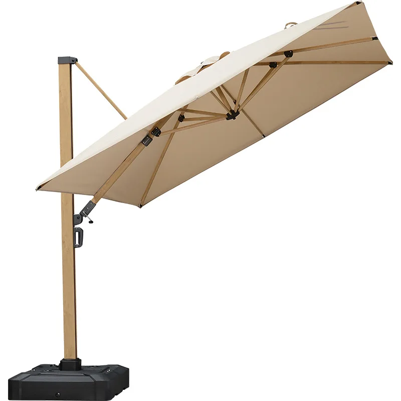 

Large Outdoor Sunshade Umbrella Roman Patio Umbrella with Base for Terrace Garden & Villa Weather-resistant Outdoor Sun Umbrella