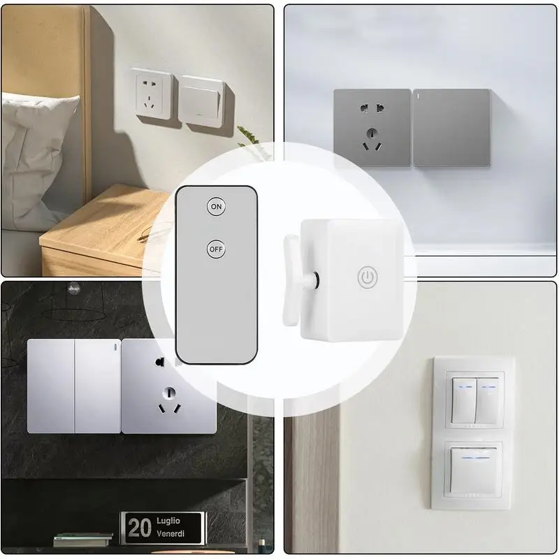 Wiring-free Wireless Remote Control turn off/On lights Auto Press Button Smart Home Devices Click Switchs Button Home Devices