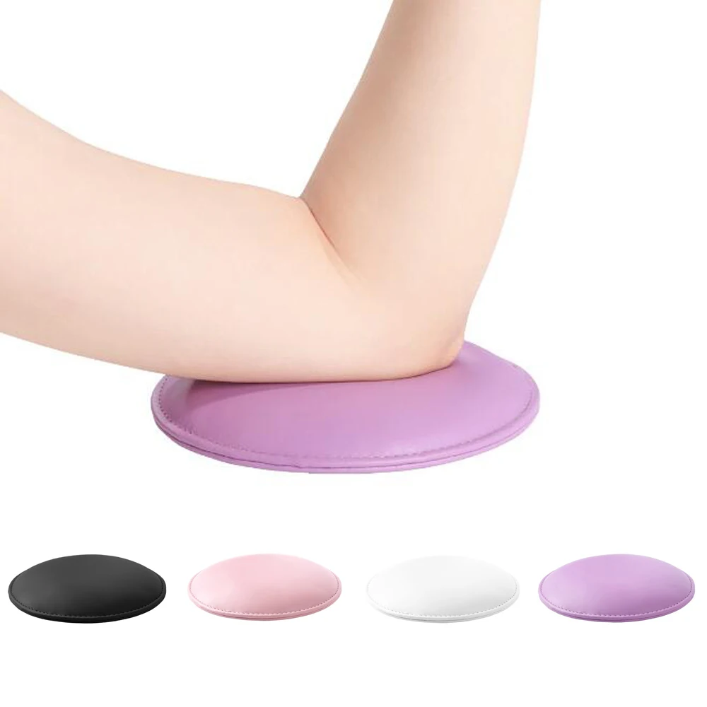 Round Microfiber Leather Elbow Rest Pad Professional Non-Slip Nail Technician Hand Rest Pillow for nail Salon Manicure Elbow Pad