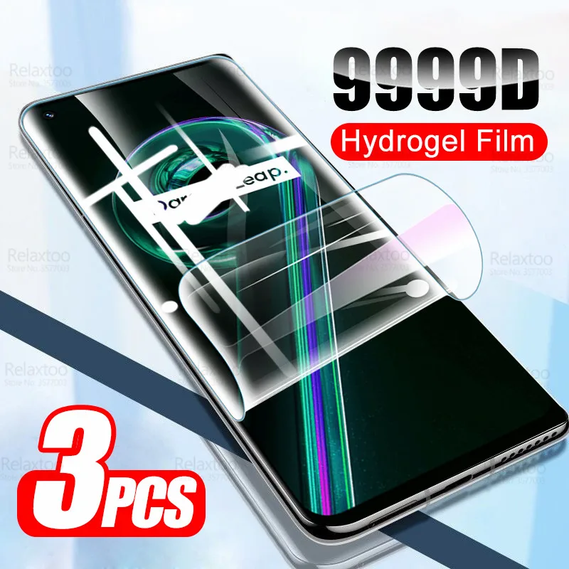 Мягкая Гидрогелевая пленка для Realme 9 Pro Plus, защитная пленка для экрана Realmi 9i 8 C 35 11 21 GT Neo 2 3 GT2 Neo2 Neo3 50i 50A, не стеклянная, 3 шт.
