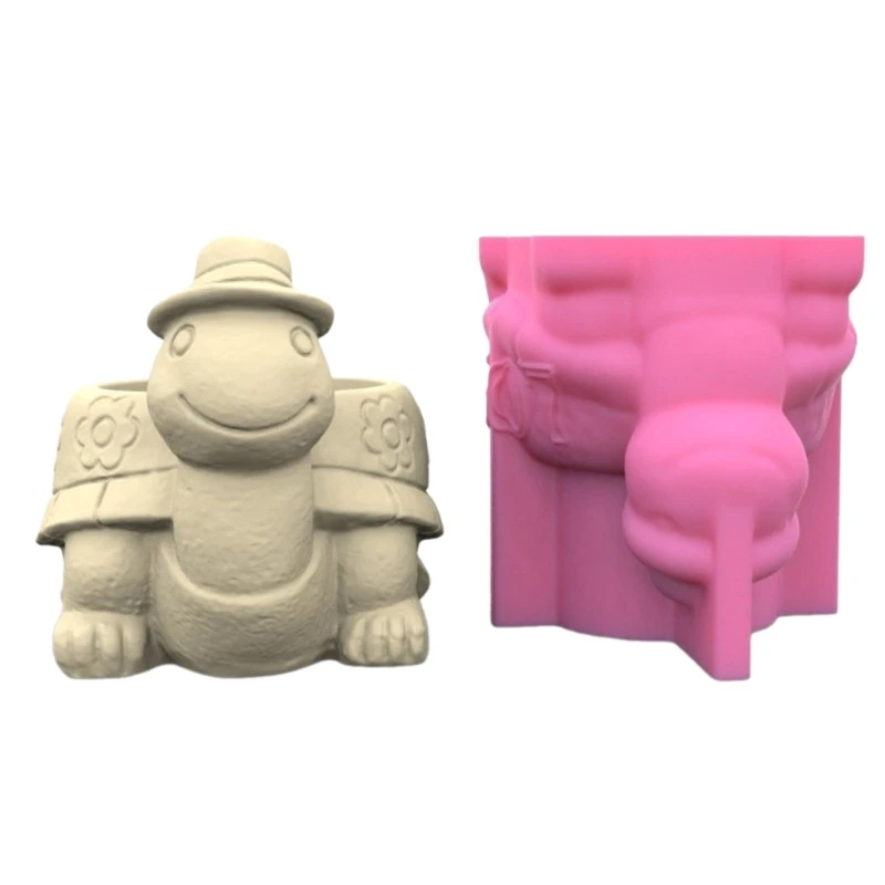 

Silicone Clay Mould 3D Flowerpot Molds Shaped Pen Holder Moulds for DIY