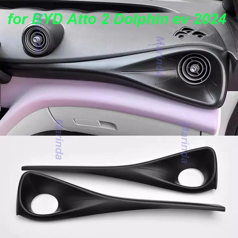 

Car Air Outlet Panel Trims for BYD Atto 2 Dolphin EV 2024 Air Vent Anti-reflection Cover Decorative Interior Accessories