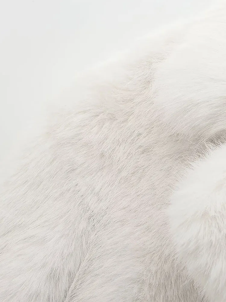 2024 autumn and winter new women's clothing all-match retro loose casual long-sleeved artificial fur effect coat