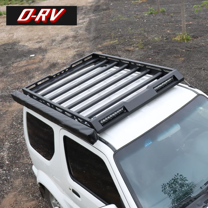 Per Suzuki Jimny JB33 Sierra JB43 1998 2017 Top Roof Rack Rail bagagli Cross Bar Rail box Basket lega di alluminio di alta qualità