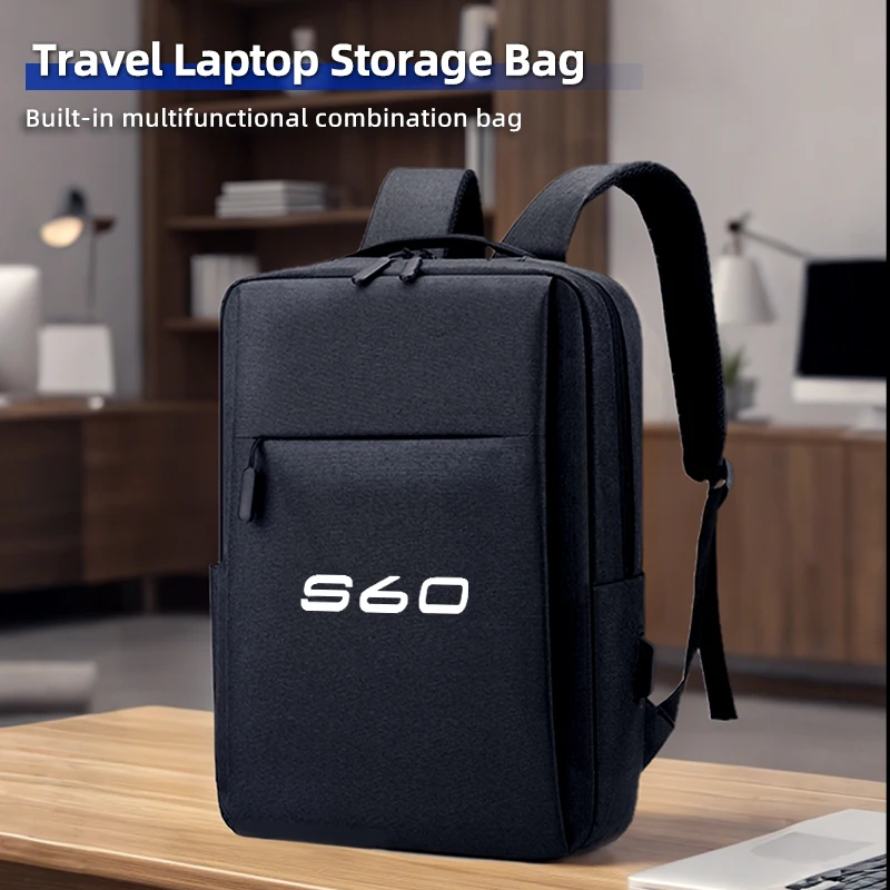 USB قابلة للشحن حقيبة مدرسية مقاوم للماء محمول على ظهره لفولفو S60 XC60 XC90 V40 V50 V60 XC40 V70 V90 S90 S80 C30 S40