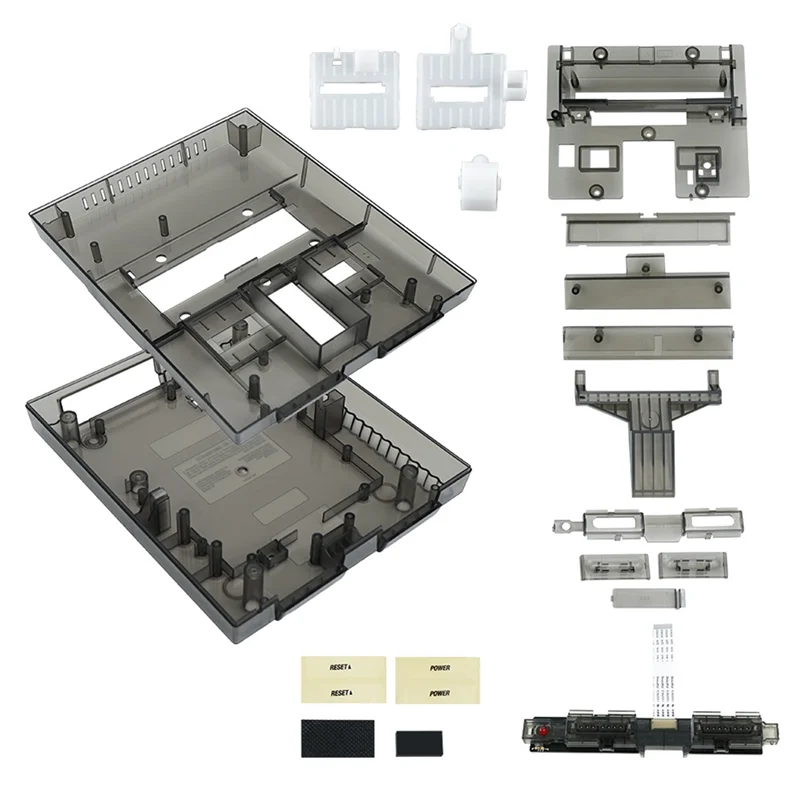 

【HOT-SELL】Retro Gaming Console For Nintendo SNES SFC US Version Replacement Shell Case Translucent Design
