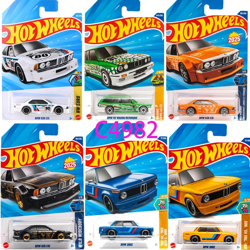 Coches de juguete originales Hot Wheels, modelo de aleación a escala 1/64, Bmw 635csi M3 Wagon 92m3 2002, colección de vehículos, regalo de cumpleaños