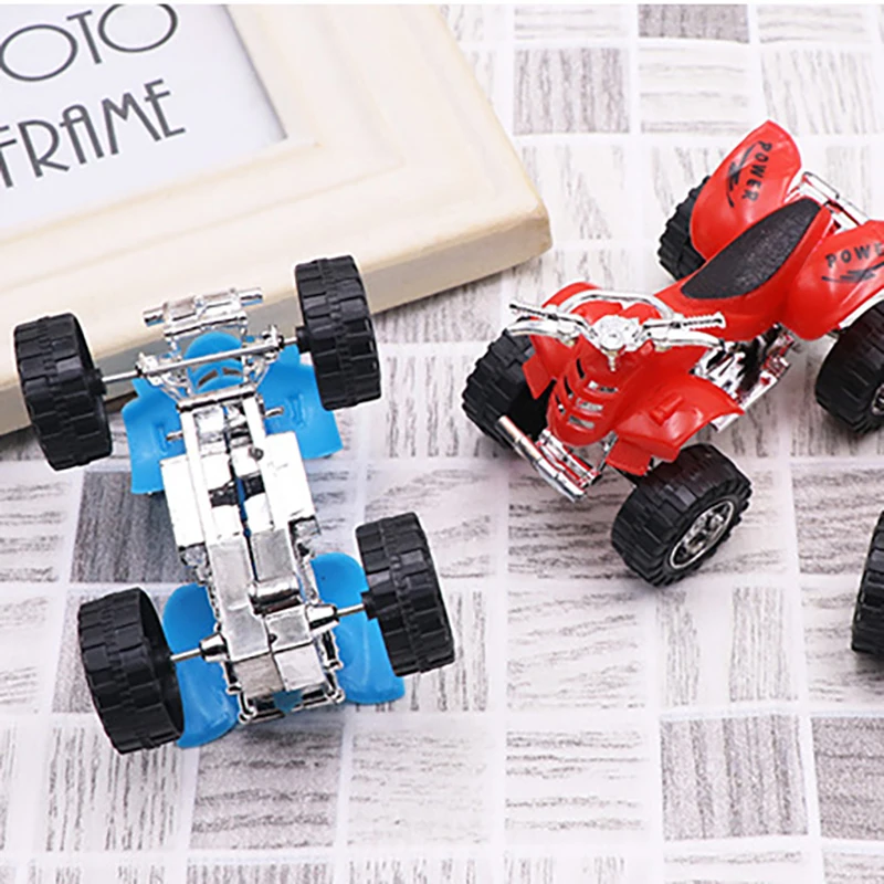 Cartoon Creative Back Force Beach Motorbike Four-wheeled Inertia Buggy Children's Educational Toy Car Model Toys