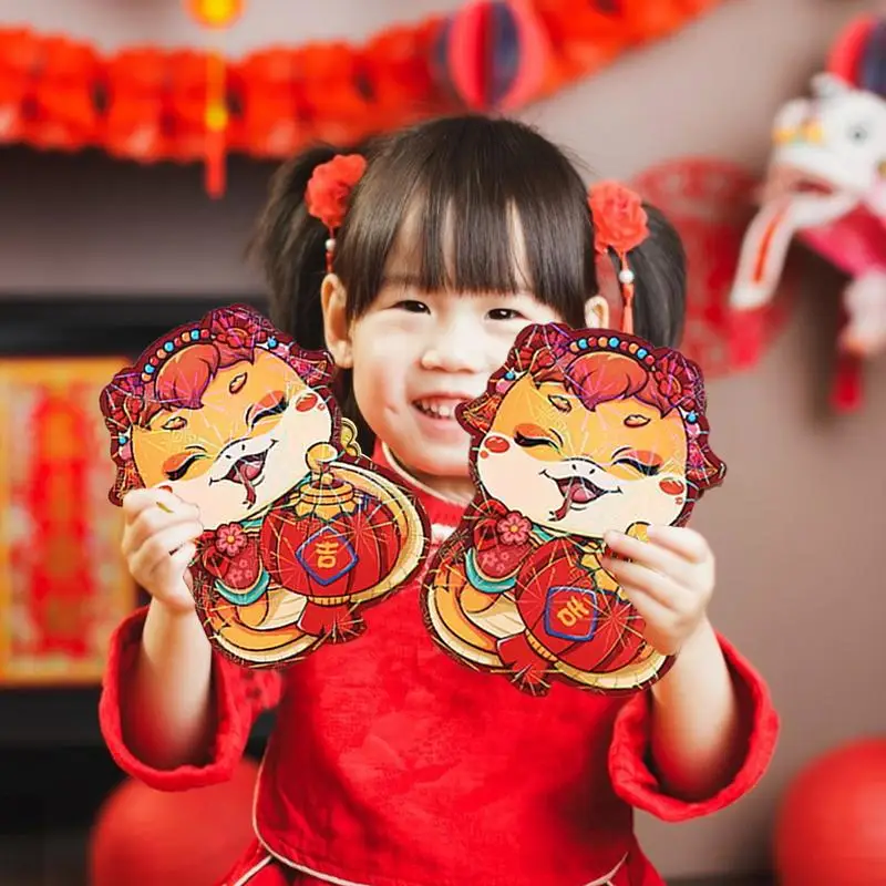 2025 Year of the Snake Red Envelopes Chinese Red Packet Lunar New Year Lucky Money Envelopes Chinese Envelopes 6 Pieces Hong bao