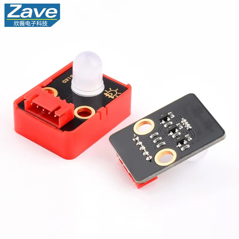 Full-Color LED Module (RGB Running Light / Tri-Color Light), DIY Electronic Building Block, Compatible with Arduino