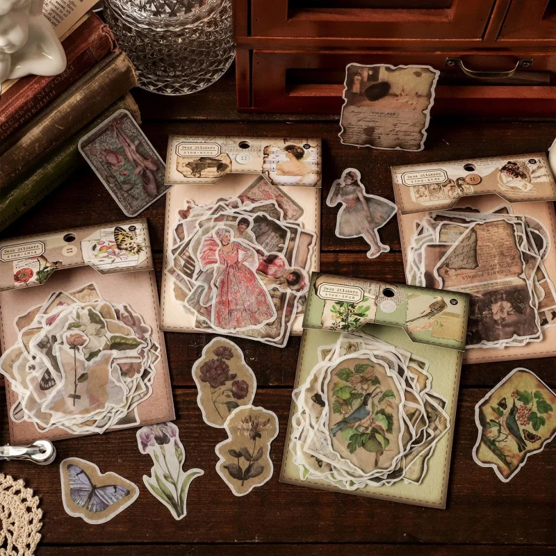 50pcs/lot Classical European and American Figure Stickers, Various Historical Characters & Noble Lady Patterns, for Journal