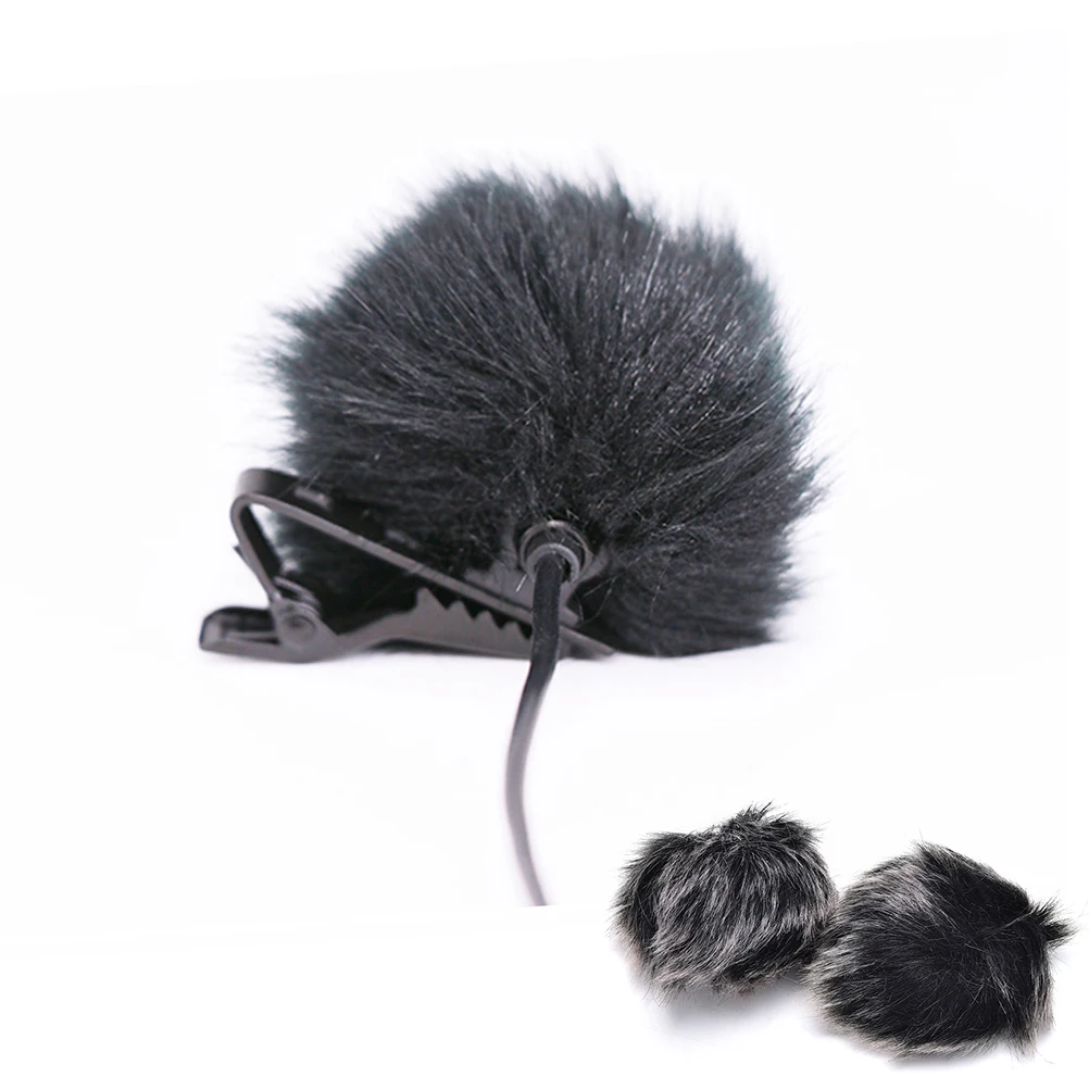 Popular Black Fur Windshield Windshield Windshield Suitable For Lapel Microphone Microphone Brand New Portable And Practical