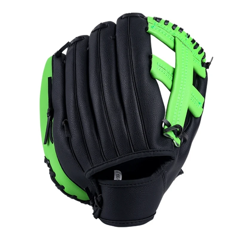 Teen Baseball Gloves Soft PU Leather Batting Gloves Thickening Pitcher Softballs Gloves Catcher Practicing Gloves