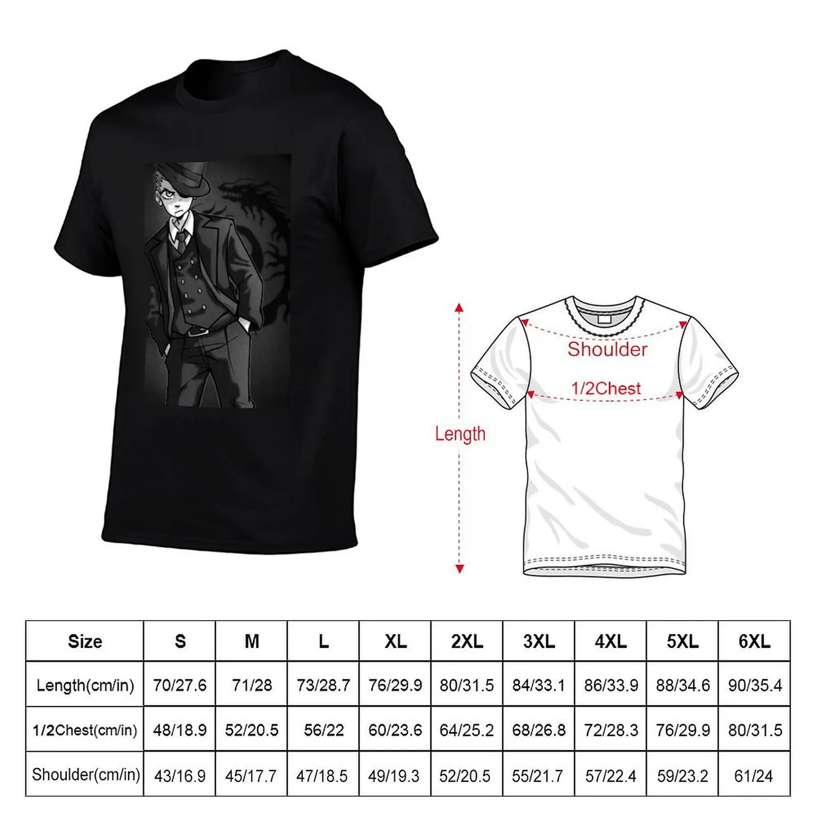 Fuyuhiko Kuzuryuu T-Shirt t shirts cotton 100% man tshirt T-Shirt