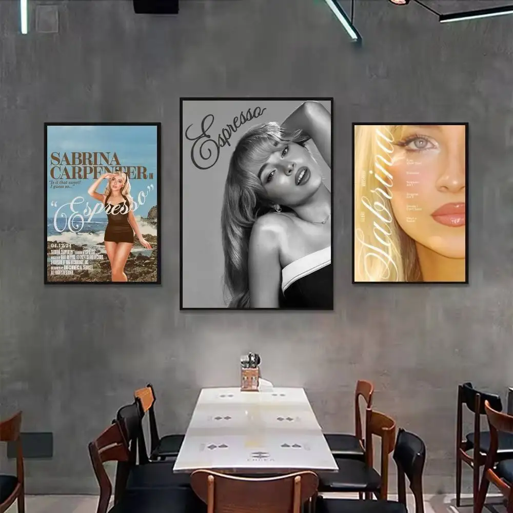 Singer S-Sabrina Carpenter Poster High Quality Wall Art Print For Living Room Bedroom Office Bar Coffee Shop Home Decor Gift