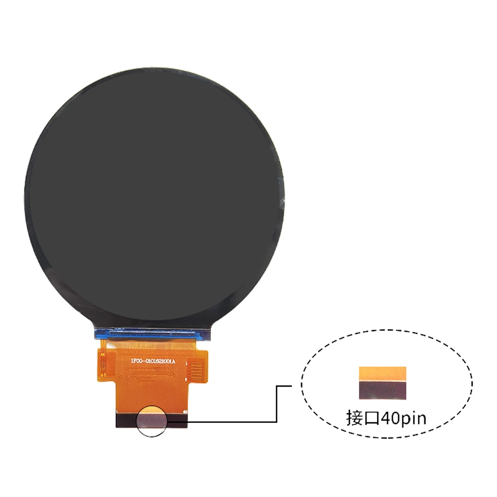 2,8-calowe moduły TFT LCD Okrągły wyświetlacz IPS 480*480 Interfejs MIPI z dotykowym 40PIN