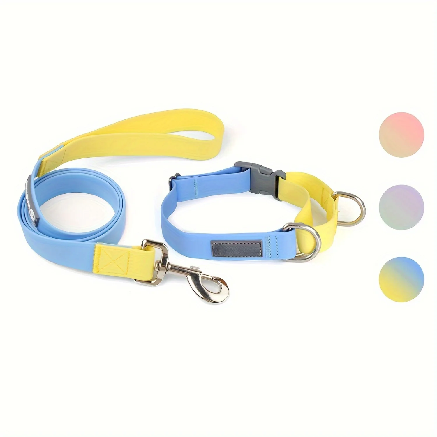 1pc PVC Pet Comfortable Soft Collar, Adjustable Dog Collar With Lesh Set Pet Accessories