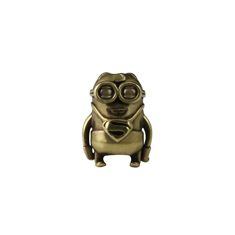 Hot Movie Character Big Eyes Figurines EDC Knife Beads Brass DIY Paracord Encantos Acessórios Outdoor Tool Woven Lanyard Pendants