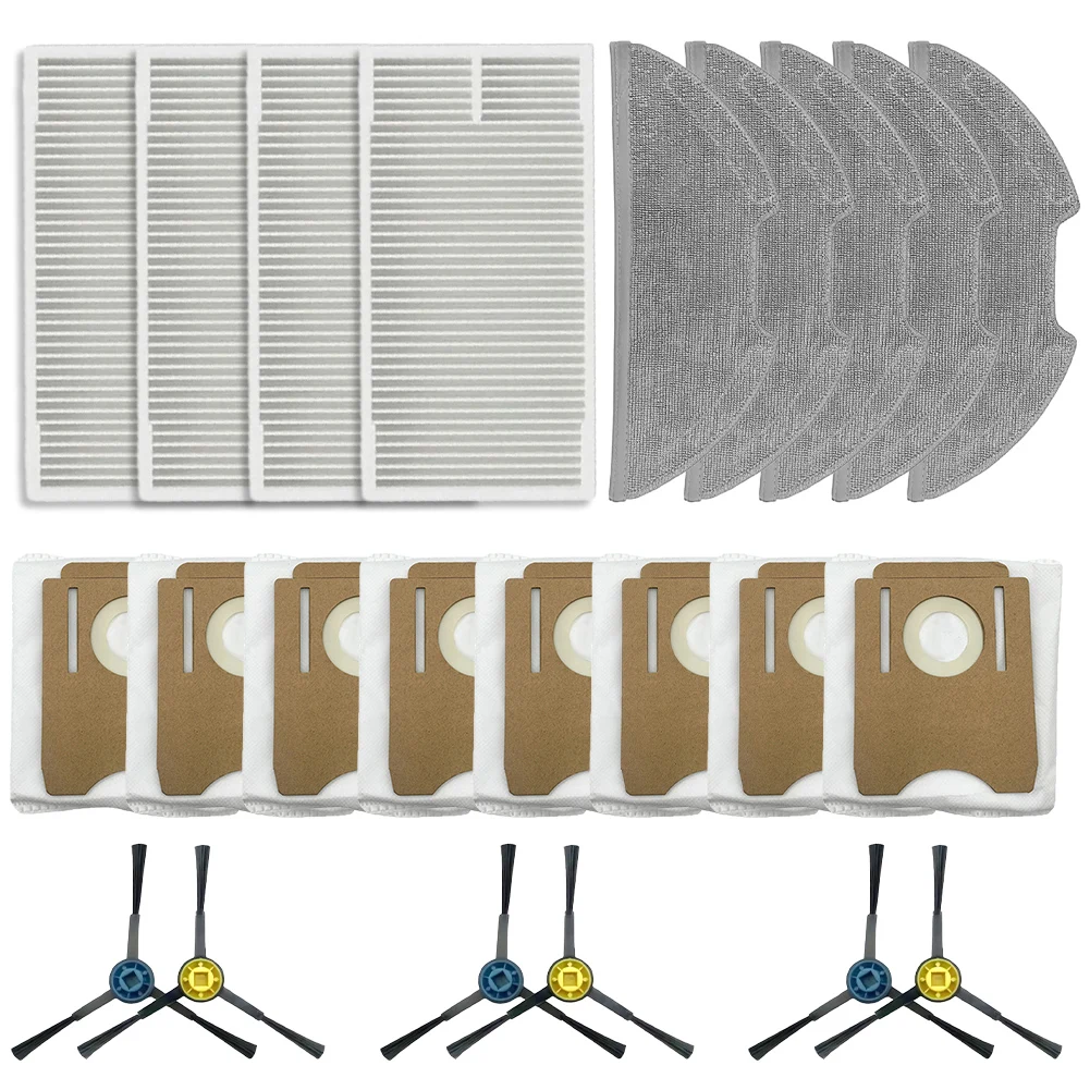 

Superior Preformance Cleaning Set for Obode A8 Plus and For ETA for Aurum PRO 6241 Side Brush Filter Mop Cloth Dust Bag