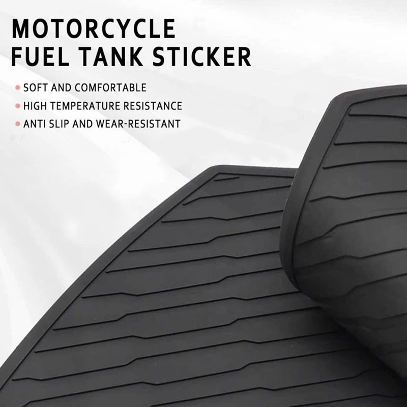 Motorcycle Non-Slip Side Fuel Tank Stickers Pad Rubber Sticker For Kawasaki KLR 650 KLR650 2017 2018-