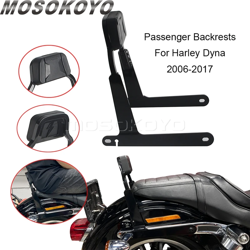 For Harley FXD/I Dyna Super Glide FXDWGI Wide Glide FXDLI Low Rider FXDBI Street Bob Pazoma Mini Low Profile Passenger Backrests