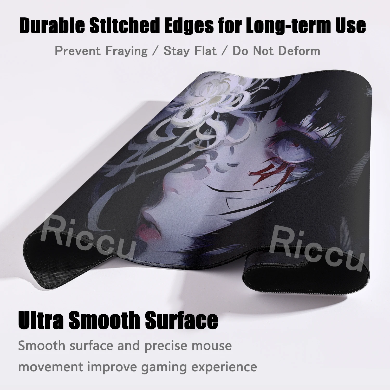 Text Anime Girl Large Mouse Pa - Desk Setup Girl のレビューと価格