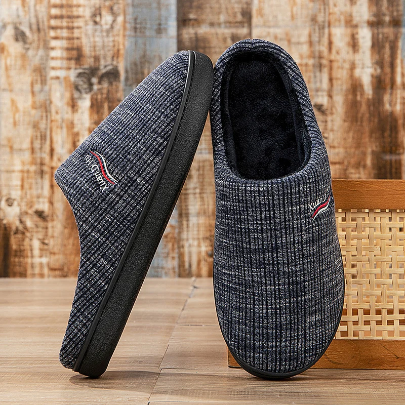 

YRZL Men Winter Slippers Thermal Memory Foam Non-Slip Fuzzy House Shoes Indoor Comfortable Warm Slippers for Men Cozy Slip Ons