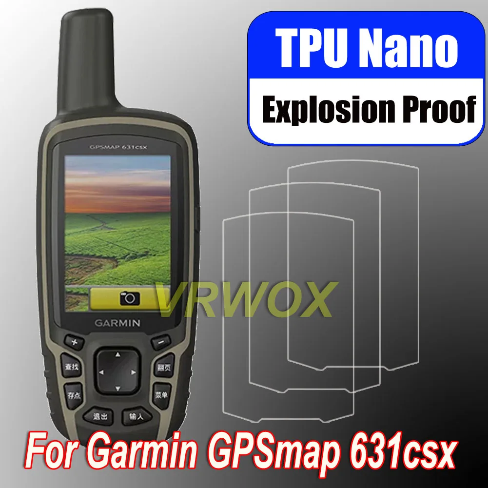 

3PCS Protective Film For Garmin GPSMAP 629SC 639csx 631csx 621sc 65S Worldwide Handheld GPS Nano Explosion-proof Protector