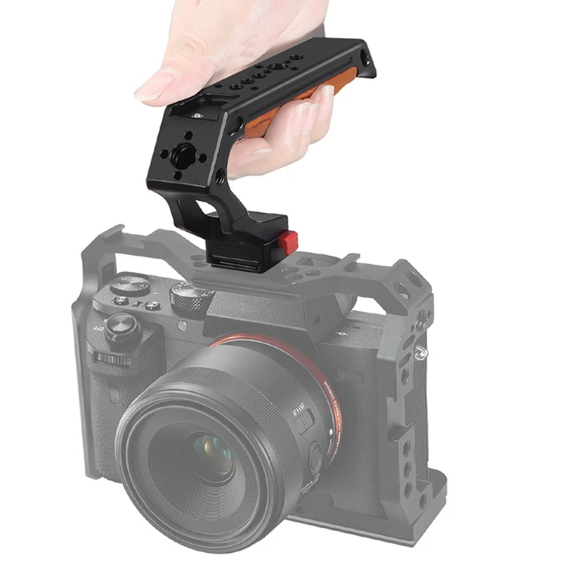 Poignée de transport supérieure pour photographie, poignée de pot en bois, positionnement 1/4 Ale, 6 000 poignées, universel, C, 1 ensemble