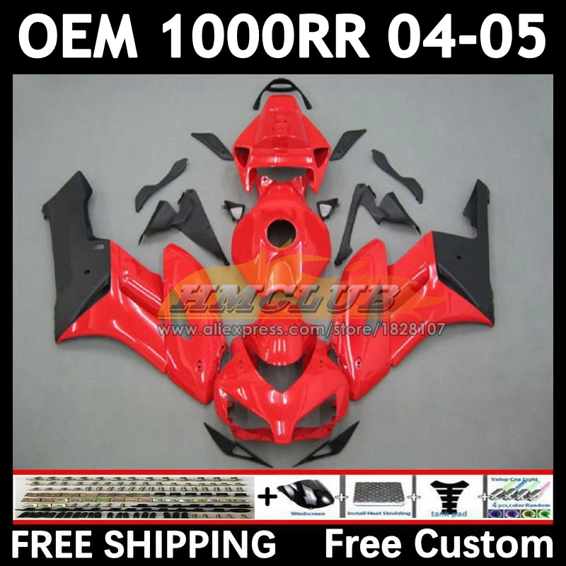 

Injection Fairing For HONDA CBR 1000RR 1000CC CBR1000 RR CBR 1000 gloss red CC RR 75No.126 CBR1000RR 04 05 2004 2005 OEM Body