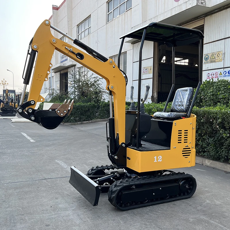 Fast Delivery Mini Excavator 12 Tons Excavator Hydraulic New Bagged Crawler Excavator with Attachments