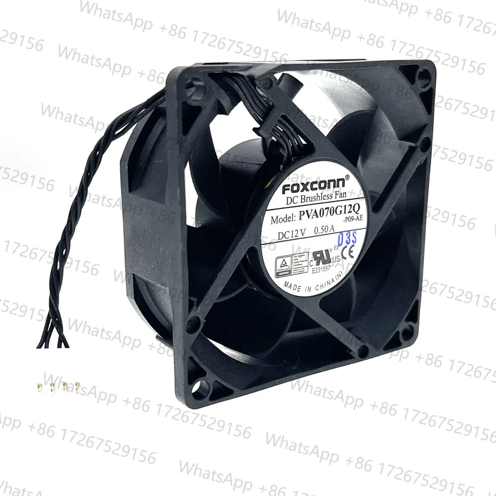 2pcs New PVA070G12Q DC Brushless Fan 12V 0.50A 7025 70*70*25MM 4 Wire PWM Cooling Cooler High Speed