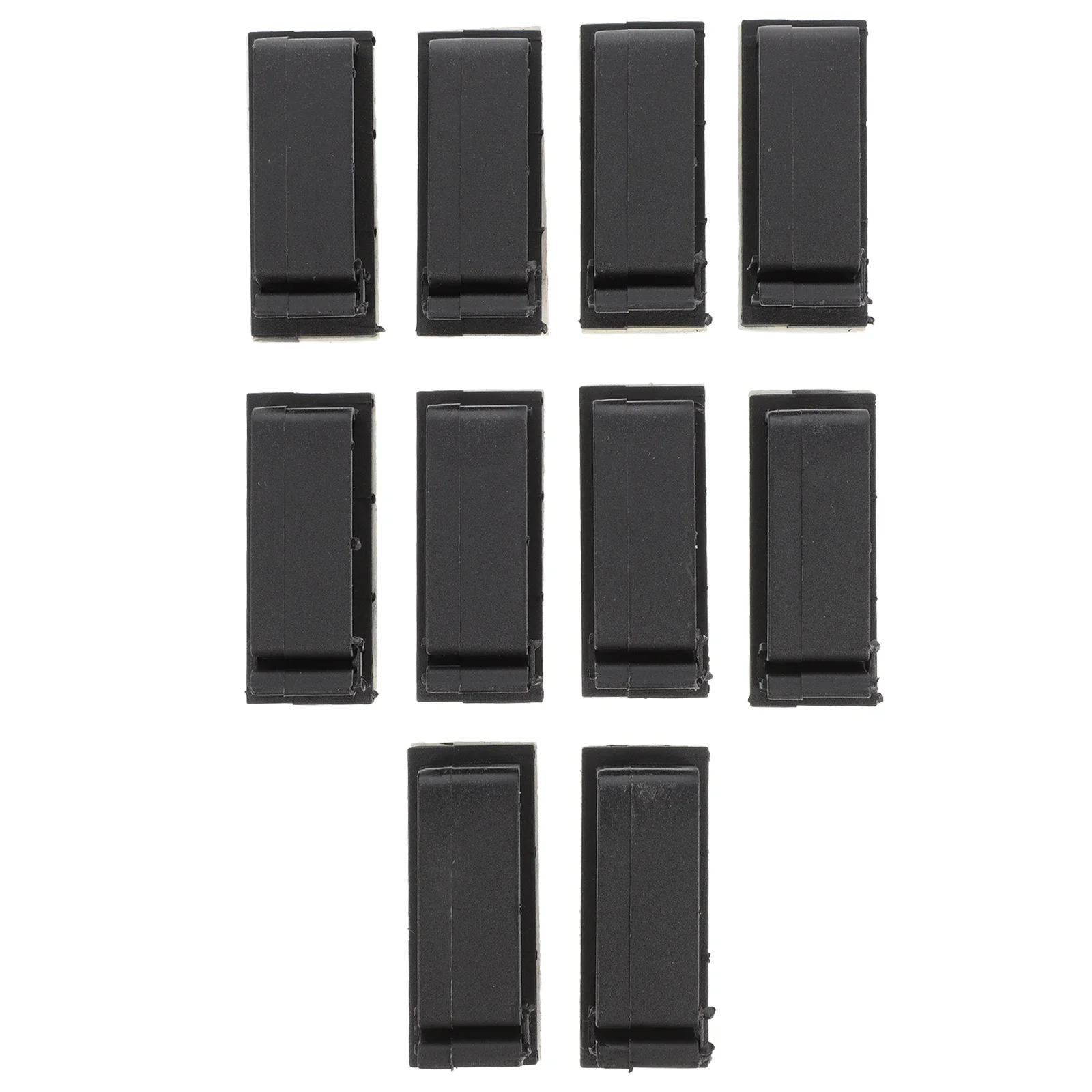 

10Pcs Desktop Cable Clips Self-Adhesive Plastic Cord Organizers Data Cable Holders Wire Clips for Office Home Use