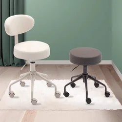 Sillas de peluquería profesionales, muebles de salón de belleza, silla estética de peluquero, respaldo con ruedas, sillón de tienda, silla de trabajo de maquillaje