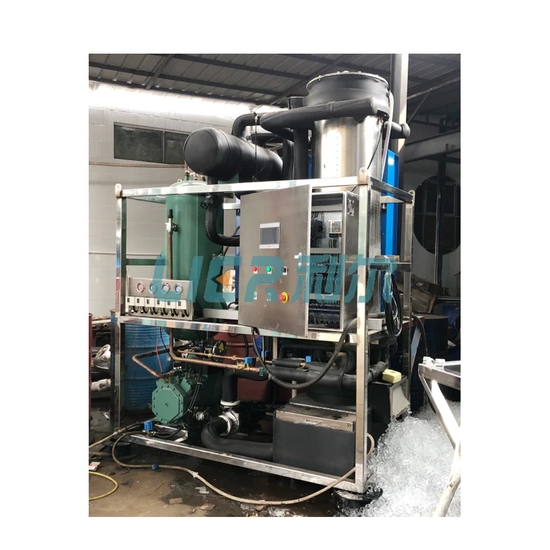 CE Certification 3 Ton 5 Ton Tube Ice Machine with Ice Packing Screw Conveyor