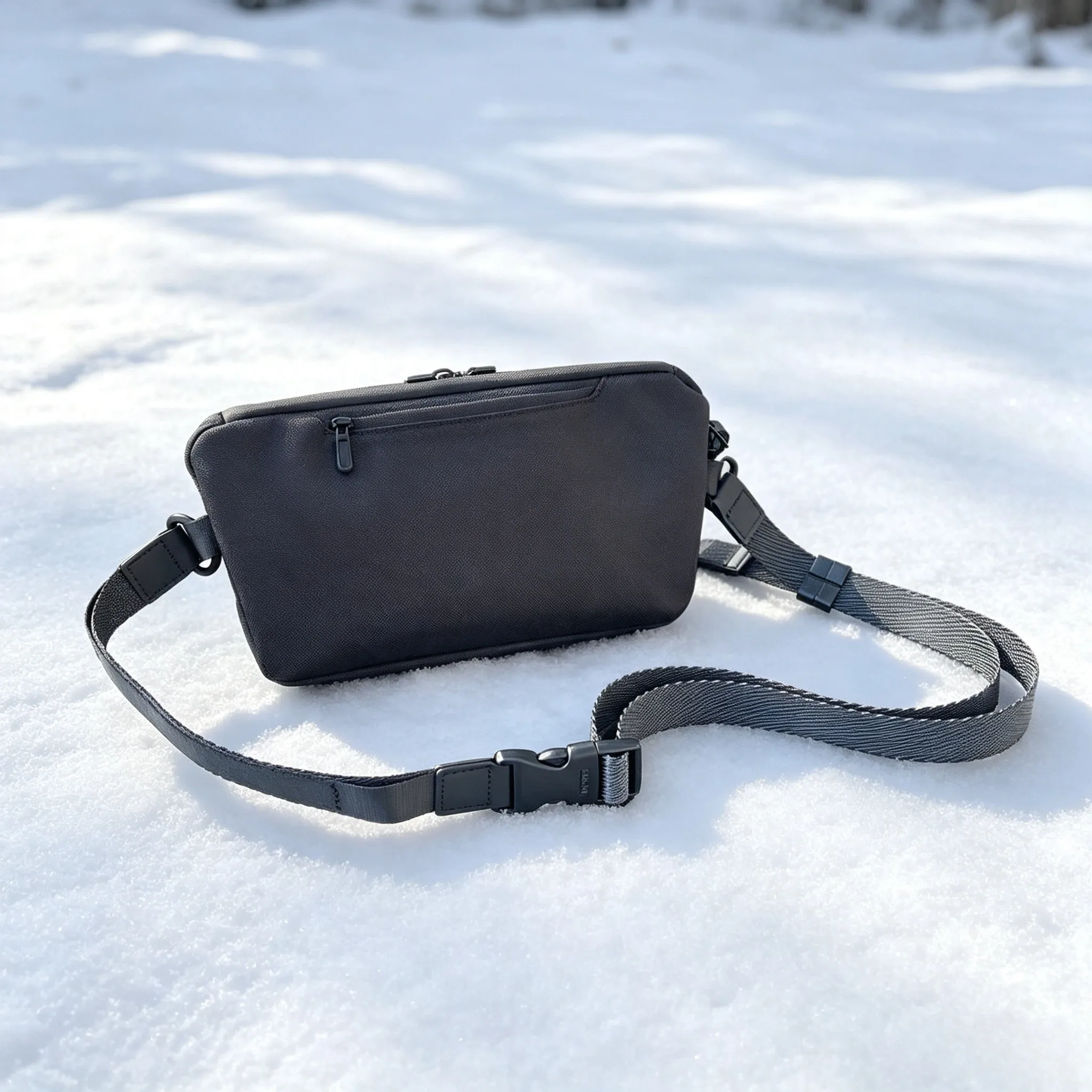 New Men Ballistic Nylon Chest Sling Bag, Business Casual Convertible Waist Pack Crossbody Shoulder Bag for Daily Commute view 6