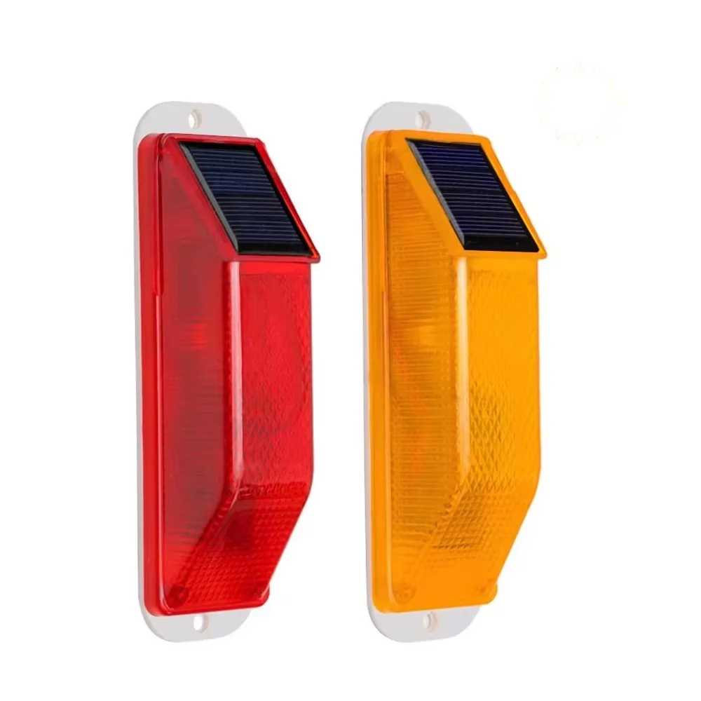 Solar Strobe Beacon Light - 360° Ultra-Bright IP65 Waterproof Warning Light for Road Construction & Traffic Safety