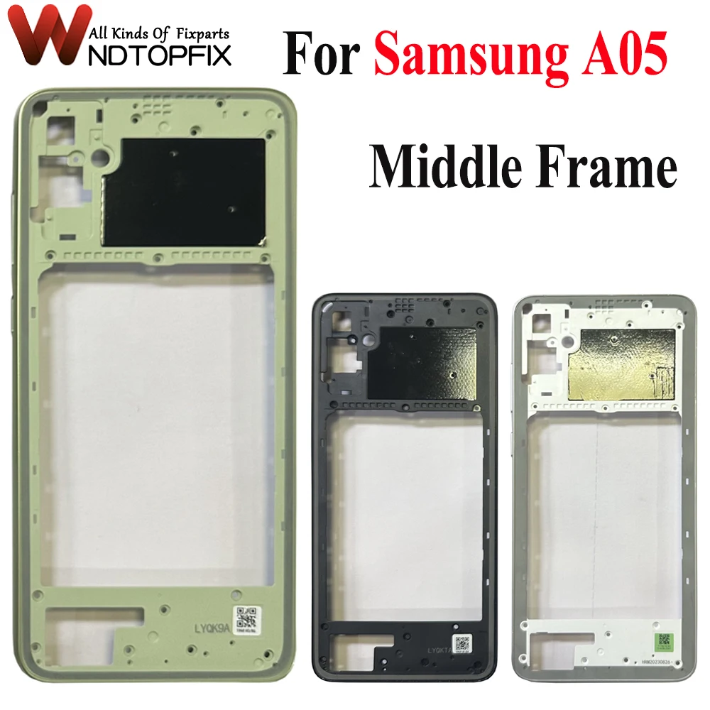 

Средняя рамка 6,7 "для Samsung Galaxy A05, средняя рамка, запасные части, SM-A055F SM-A055F/DS для Samsung A05, средняя рамка