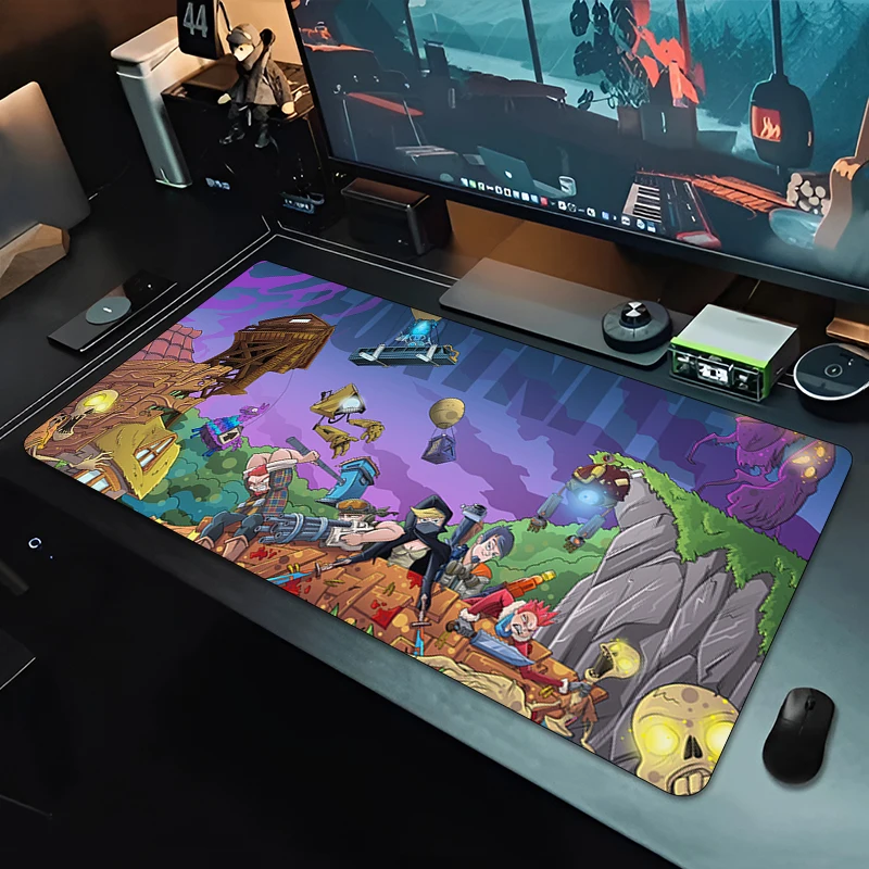 900x400 Gamer Mouse Pad Video Game Rubber Mousepad Large Office Desk Mat Keyboard Carpet MousePads Anime F-Fortnites Pc Deskmat