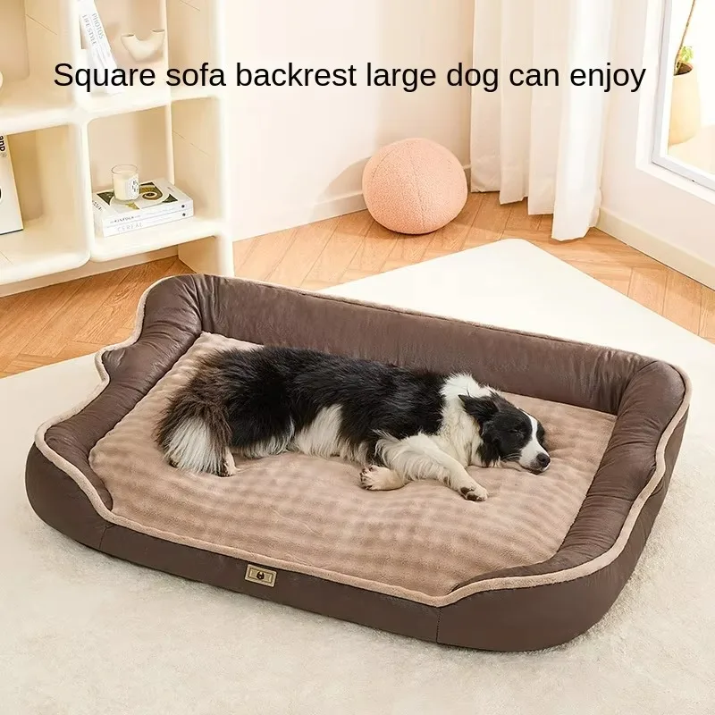 Winter Warm Kennel Removable and Washable Dog Bed Medium and Large Dog Corgi Golden Retriever Cushion Pet Supplies Accessories