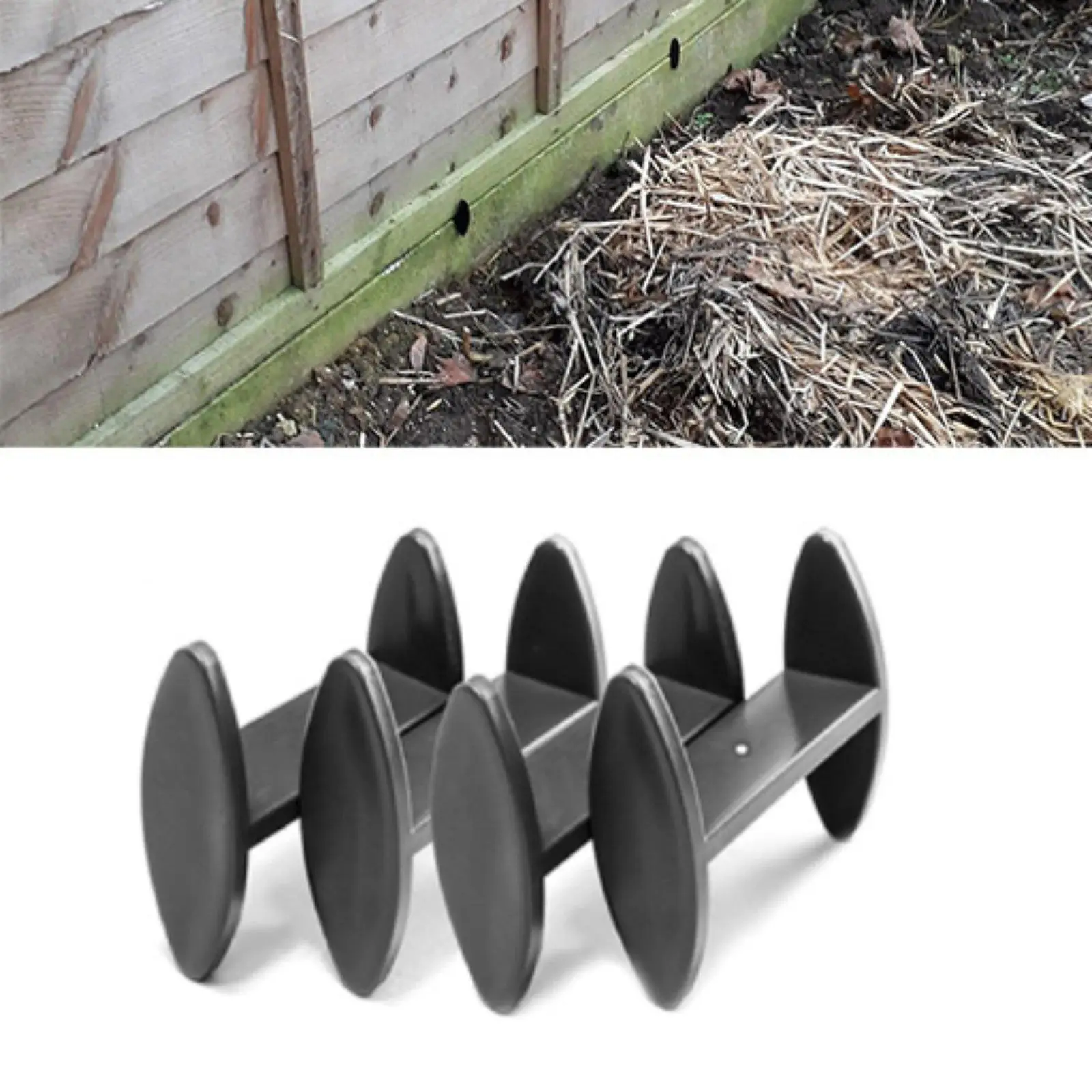 4Pcs Fence Panel Holders Fasteners for 46mm Thick Sheet/gravel Slabs Heavy Duty Easy to Install Stay Dry Stainless Steel