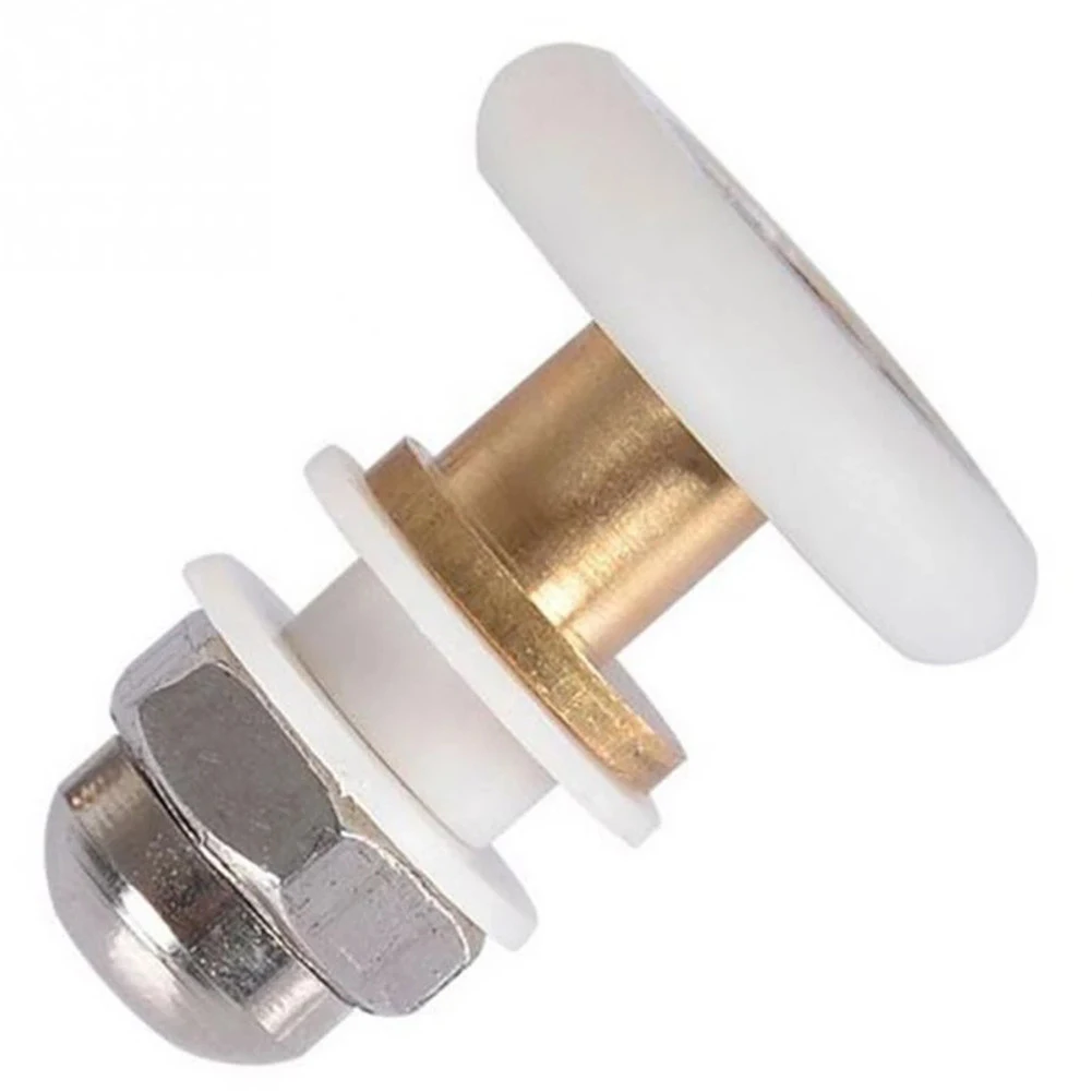 Door Rollers Shower Door Rollers 10-12mm. Nylon Outer Wheel Stainless Steel Screw Cap For Most Shower Enclosures