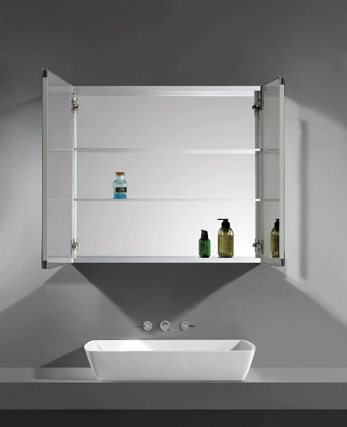 Bathroom Medicine Cabinet with Mirror Door, 30