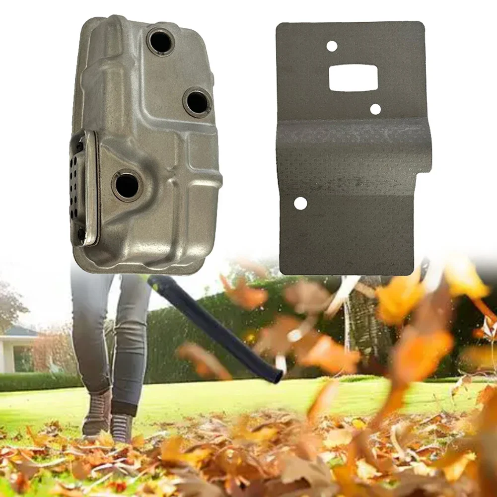 

Metal Leaf Blower Muffler Assembly Kit 16*8*8CM For-HUSQVARNA EBZ7500 Muffler 585044201 Replacing 560 570EBZ8500 Muffler