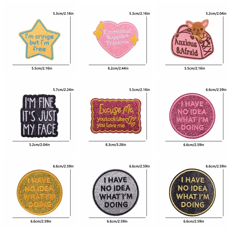 Parche táctico glitter bordado con purpurina – Letras infantiles - imagen 4