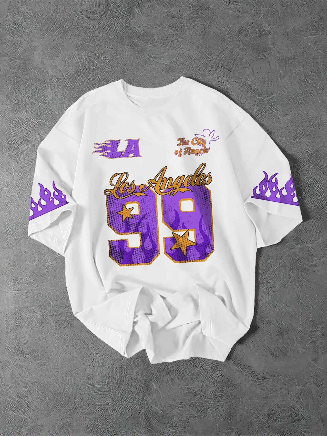Streetwear Brand La - Camiseta Masculina Oversized Los Angeles 99
