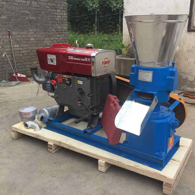 New High Productivity Goat Poultry Chicken Diesel Pellet Feed Machine Straw/Grass Powder Processing Equipment