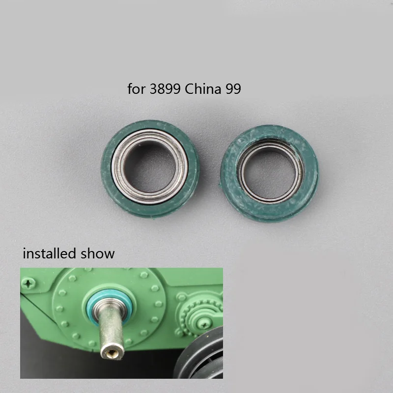 2Pcs Drive Shaft Bearing Axle Bearing Sleeve Upgrade Parts for Henglong RC Tank Model 3918/3908/3938/3899/3889/3818 Heng Long